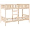 vidaXL Etagenbett 90x200 cm Massivholz Kiefer