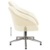 vidaXL Esszimmerst&uuml;hle 6 Stk. Drehbar Creme Stoff