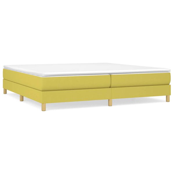 vidaXL Boxspringbettgestell Gr&uuml;n 200x200 cm Stoff