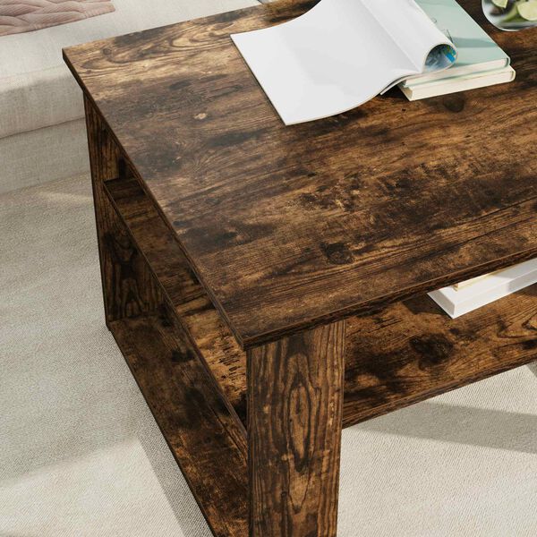 vidaXL Couchtisch Ger&auml;ucherte Eiche 64 x 54 x 44 cm Holzwerkstoff