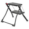 Escalo Tritthocker Klappbar 150 kg Metall Schwarz