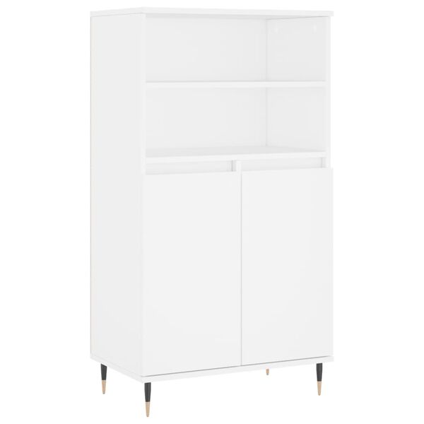 vidaXL Highboard Wei&szlig; 60x36x110 cm Holzwerkstoff