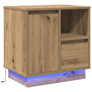 vidaXL Nachttisch Artisan-Eiche 50 x 34,5 x 50 cm Holzwerkstoff