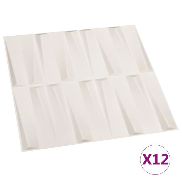 vidaXL Wandpaneele 12 Stk. 3D 0,5&times;0,5 m 3 m&sup2;