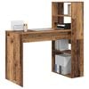 vidaXL Schreibtisch mit Regal Altholz 113 x 54 x 120 cm Holzwerkstoff