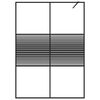 vidaXL Duschwand f&uuml;r Begehbare Dusche Schwarz 140x195 cm ESG-Glas Klar