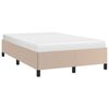 vidaXL Bettgestell ohne Matratze Cappuccino-Braun 120x190cm Kunstleder