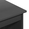 vidaXL Schreibtisch Grau 112 x 50 x 75 cm Massivholz Kiefer
