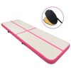 vidaXL Aufblasbare Gymnastikmatte mit Pumpe 700x100x20 cm PVC Rosa