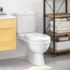 Toilette mit Sp&uuml;lkasten Wei&szlig;