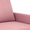 vidaXL 2-Sitzer-Sofa Rosa 140 cm Samt