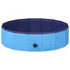 vidaXL Faltbares Hundeschwimmbecken Blau 80 x 80 x 20 cm PVC