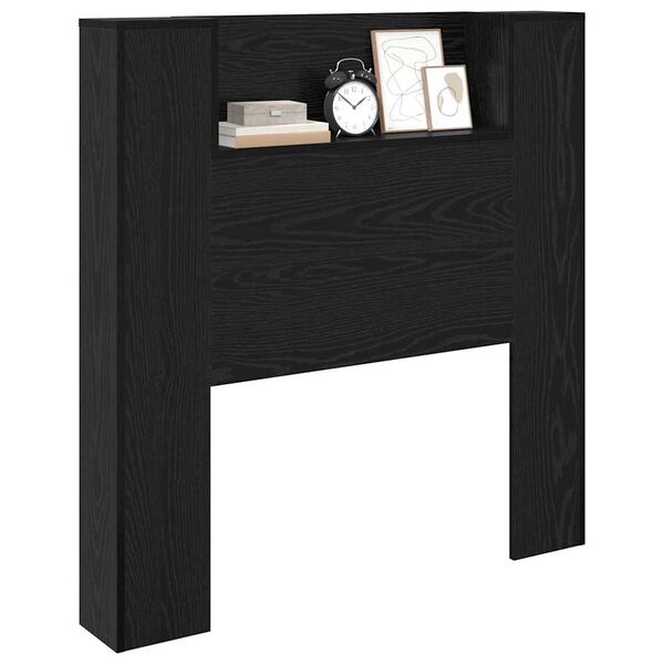 vidaXL Kopfteil Schwarz Eichen-Optik 100 x 15 x 103,5 cm Holzwerkstoff