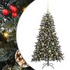 vidaXL K&uuml;nstlicher Weihnachtsbaum Gr&uuml;n 120 cm PVC, Plastik und Stahl