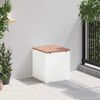 vidaXL Gartenbank Wei&szlig; 40 x 40 x 43 cm