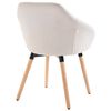 vidaXL Esszimmerst&uuml;hle 4 Stk. Creme Stoff