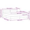 vidaXL Boxspringbett mit Matratze Dunkelbraun 200 x 160 cm Polyester