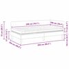 vidaXL Eckbettgestell mit Matratze Sonstiges 2 pcs Grau Stoff