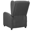 vidaXL Massagesessel mit Aufstehhilfe Dunkelgrau Stoff
