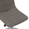 vidaXL Esszimmerst&uuml;hle 2 Stk. Drehbar Taupe Stoff