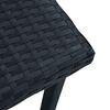 vidaXL Garten-Beistelltisch Schwarz 40&times;40&times;40 cm Poly Rattan