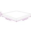 vidaXL Tischplatte Quadratisch Hellbraun 40x40x2,5cm Behandelte Eiche