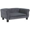 vidaXL Hundebett Dunkelgrau 70x45x30 cm Samt
