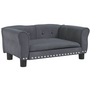 vidaXL Hundebett Dunkelgrau 70x45x30 cm Samt