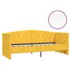 vidaXL Tagesbett mit Matratze USB Gelb Samt 90x200 cm