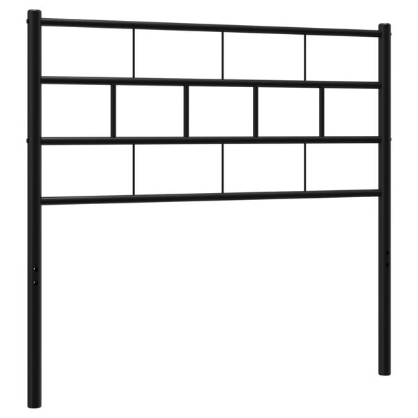 vidaXL Ersatz-Kopfteil Metall Schwarz 90 cm