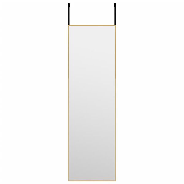 vidaXL Türspiegel Golden 30x100 cm Glas und Aluminium