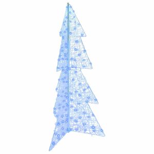 vidaXL Weihnachtsbaum mit 160 LEDs Blau 150 cm Acryl