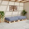 vidaXL Modulare Sofagarnitur Grau 70 x 70 x 36 cm Stoff
