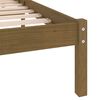 vidaXL Massivholzbett Honigbraun Kiefer 200x200 cm