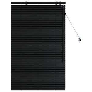 vidaXL Venezianische Jalousie Schwarz 85 x 130 cm 35 mm