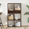 vidaXL B&uuml;cherregal Braun Eichen-Optik 66x31x112 cm Holzwerkstoff