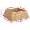 vidaXL Weihnachtsbaumkragen Braun 70 x 70 x 28 cm Wasserhyazinthe
