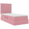 vidaXL Aufbewahrungsbett mit Matratze Rosa 100 x 200 cm Samt