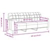 vidaXL 3-Sitzer-Sofa mit Zierkissen Dunkelgr&uuml;n 180 cm Samt
