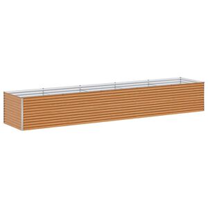 vidaXL Hochbeet Hellbraun 485 x 100 x 68 cm Verzinkter Stahl
