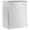 vidaXL Kaninchenf&uuml;tterer Silber 20 x 12,5 x 25 cm Verzinkter Stahl