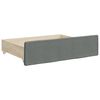 vidaXL Tagesbett Ausziehbar mit Schubladen Dunkelgrau 80x200 cm Stoff