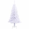 vidaXL K&uuml;nstlicher Weihnachtsbaum Wei&szlig; 150 cm PVC und Stahl