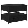 vidaXL Couchtisch Schwarz Eichen-Optik 70 x 50 x 54,5 cm Holzwerkstoff