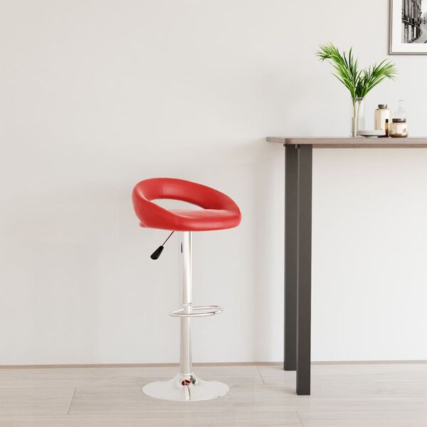 vidaXL Barhocker Rot Kunstleder