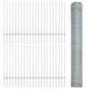 vidaXL Zaun mit Pfosten Silber 1 x 100 m Stahl