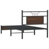 vidaXL Bettgestell ohne Matratze Braun Eiche 90x190 cm Holzwerkstoff
