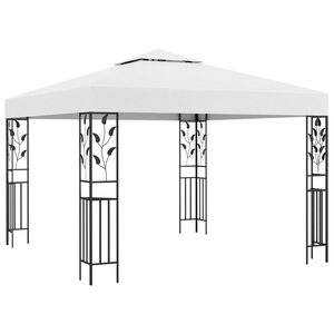 vidaXL Pavillon 3x3 m Wei&szlig; 180 g/m&sup2;