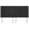 vidaXL Kopfteil Schwarz 180x5x118/128 cm Samt