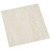 vidaXL Bodenplanken 55 pcs Creme 5,11 m&sup2; PVC